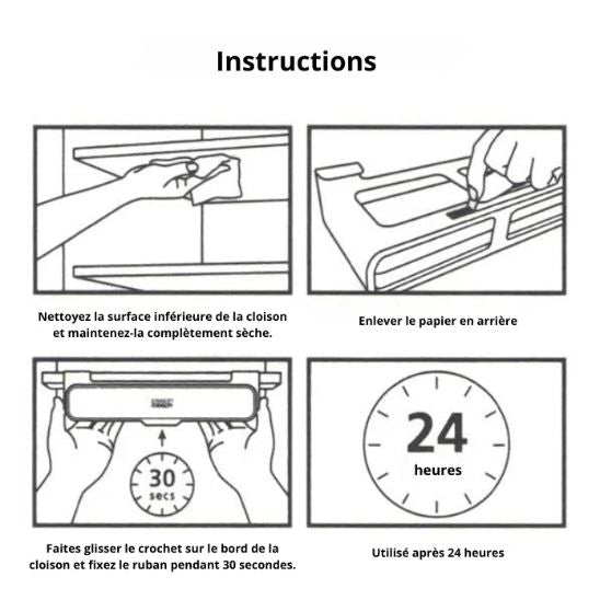 Étagère à épices | Coulissante Sans Perçage