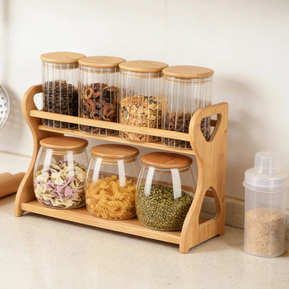 Étagère à épices | Bambou 2 Niveaux