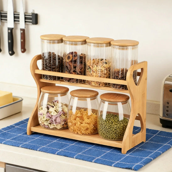 Étagère à épices | Bambou 2 Niveaux