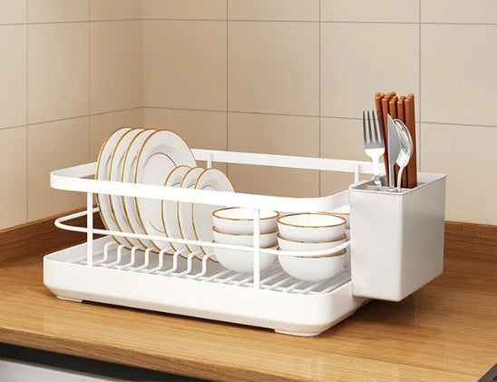 egouttoir vaisselle design sechage rapide blanc standard