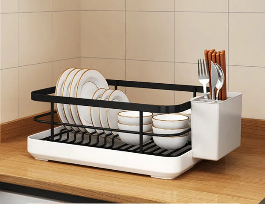 egouttoir vaisselle design sechage rapide noir standard