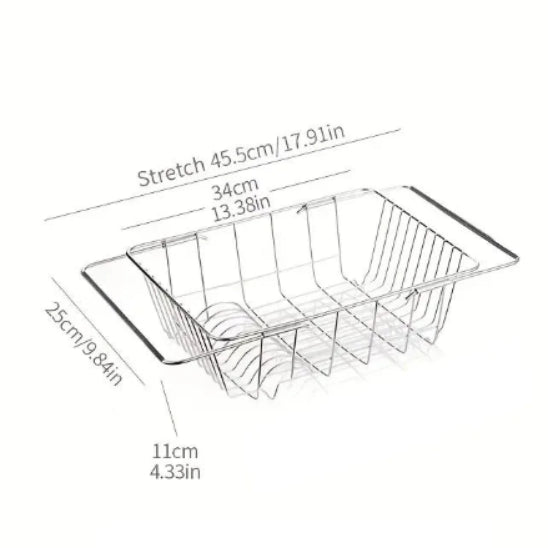 egouttoir vaisselle retractable inox dimension 46 centimetres assiettes