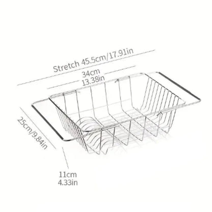 egouttoir vaisselle retractable inox dimension 46 centimetres assiettes