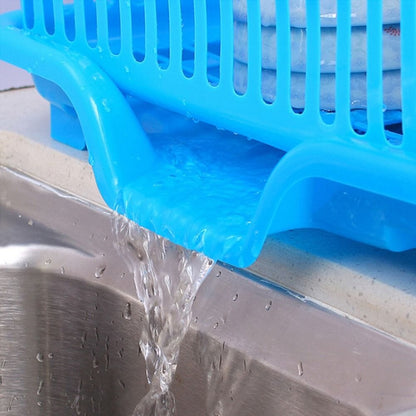 Égouttoir vaisselle drainage automatique bleu drainage lavabo