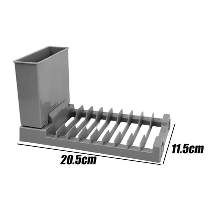 Égouttoir vaisselle plastique minimaliste gris dimensions