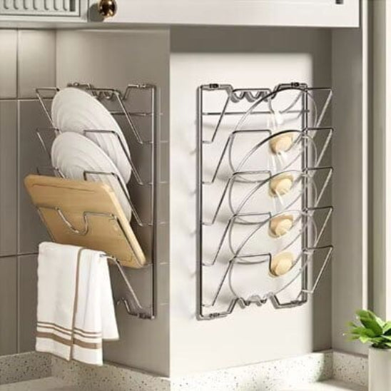 Range couvercle | Organiseur Cuisine - Rangement Pratique
